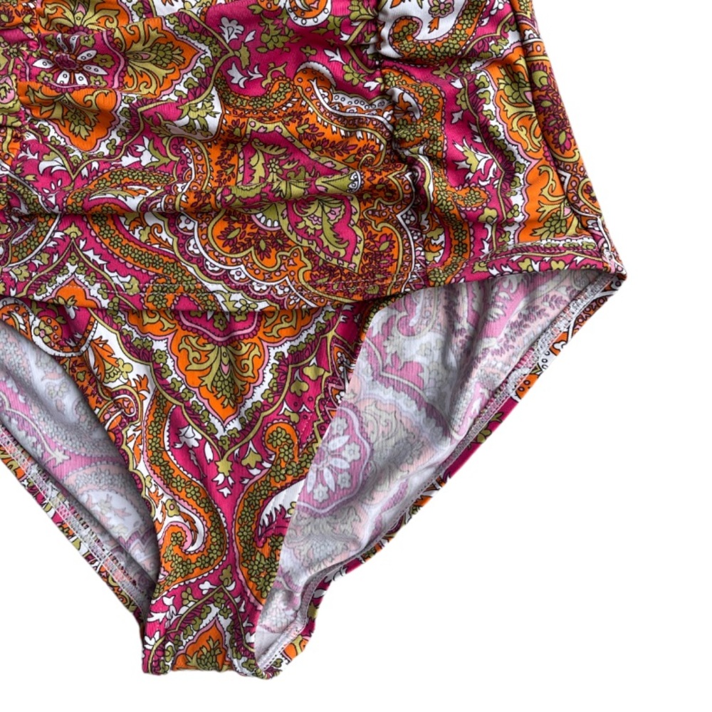 Tommy Bahama Paisley Bandeau One Piece Swimsuit - Picture 4 of 10